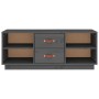 Mueble de TV de madera maciza de pino gris 100x34x40 cm de vidaXL, Muebles TV - Ref: Foro24-818227, Precio: 68,35 €, Descuent...