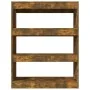 Estantería madera contrachapada roble ahumado 80x30x103 cm de vidaXL, Librerías y estanterías - Ref: Foro24-813617, Precio: 4...
