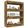 Estantería madera contrachapada roble ahumado 80x30x103 cm de vidaXL, Librerías y estanterías - Ref: Foro24-813617, Precio: 4...