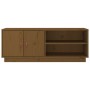 Mueble de TV madera maciza de pino marrón miel 105x34x40 cm de vidaXL, Muebles TV - Ref: Foro24-818223, Precio: 58,78 €, Desc...