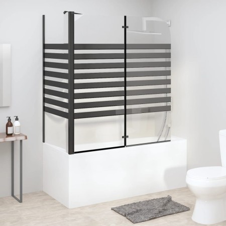 Mampara de baño a rayas vidrio templado 120x68x130 cm de vidaXL, Puertas de ducha - Ref: Foro24-151863, Precio: 217,59 €, Des...