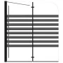 Mampara de baño a rayas vidrio templado 120x68x130 cm de vidaXL, Puertas de ducha - Ref: Foro24-151863, Precio: 234,45 €, Des...