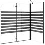Mampara de baño a rayas vidrio templado 120x68x130 cm de vidaXL, Puertas de ducha - Ref: Foro24-151863, Precio: 234,45 €, Des...