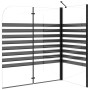 Mampara de baño a rayas vidrio templado 120x68x130 cm de vidaXL, Puertas de ducha - Ref: Foro24-151863, Precio: 217,59 €, Des...