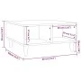 Mesa de centro madera de ingeniería roble ahumado 60x60x30 cm de vidaXL, Mesas de centro - Ref: Foro24-813164, Precio: 37,52 ...