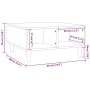 Mesa de centro madera de ingeniería roble ahumado 60x60x30 cm de vidaXL, Mesas de centro - Ref: Foro24-813164, Precio: 38,34 ...