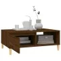 Mesa de centro madera de ingeniería roble marrón 90x60x35 cm de vidaXL, Mesas de centro - Ref: Foro24-813172, Precio: 56,82 €...