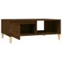 Mesa de centro madera de ingeniería roble marrón 90x60x35 cm de vidaXL, Mesas de centro - Ref: Foro24-813172, Precio: 56,82 €...