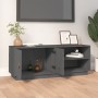 Mueble de TV de madera maciza de pino gris 105x34x40 cm de vidaXL, Muebles TV - Ref: Foro24-818222, Precio: 85,81 €, Descuent...