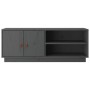 Mueble de TV de madera maciza de pino gris 105x34x40 cm de vidaXL, Muebles TV - Ref: Foro24-818222, Precio: 85,81 €, Descuent...