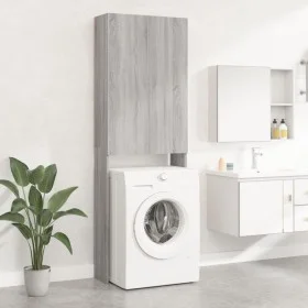 Armario de lavadora gris Sonoma 64x25,5x190 cm de vidaXL, Accesorios para lavadoras y secadoras - Ref: Foro24-813192, Precio:...