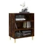 Aparador de aglomerado color roble ahumado 57x35x70 cm de vidaXL, Aparadores - Ref: Foro24-813188, Precio: 41,73 €, Descuento: %