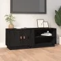 Mueble de TV de madera maciza de pino negro 105x34x40 cm de vidaXL, Muebles TV - Ref: Foro24-818224, Precio: 73,86 €, Descuen...