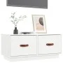 Mueble de TV de madera maciza de pino blanco 80x34x35 cm de vidaXL, Muebles TV - Ref: Foro24-818241, Precio: 84,49 €, Descuen...