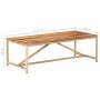 Mesa de centro de madera maciza 120x60x40 cm en Mesas de centro | Comprar online en Foru.es