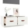 Mueble de TV de madera maciza de pino blanco 80x34x35 cm de vidaXL, Muebles TV - Ref: Foro24-818241, Precio: 84,49 €, Descuen...