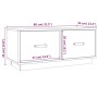 Mueble de TV de madera maciza de pino blanco 80x34x35 cm de vidaXL, Muebles TV - Ref: Foro24-818241, Precio: 88,08 €, Descuen...