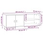Mueble de TV de madera maciza de pino 105x34x40 cm de vidaXL, Muebles TV - Ref: Foro24-818220, Precio: 91,05 €, Descuento: %