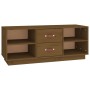 Mueble de TV madera maciza de pino marrón miel 100x34x40 cm de vidaXL, Muebles TV - Ref: Foro24-818228, Precio: 85,22 €, Desc...