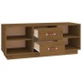 Mueble de TV madera maciza de pino marrón miel 100x34x40 cm de vidaXL, Muebles TV - Ref: Foro24-818228, Precio: 85,22 €, Desc...