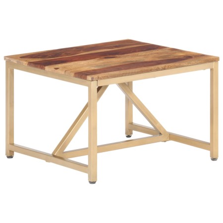 Mesa auxiliar de madera maciza 60x60x40 cm en Mesas auxiliares | Comprar online en Foru.es