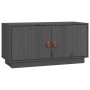Mueble de TV de madera maciza de pino gris 80x34x40 cm de vidaXL, Muebles TV - Ref: Foro24-818232, Precio: 61,27 €, Descuento: %