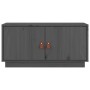 Mueble de TV de madera maciza de pino gris 80x34x40 cm de vidaXL, Muebles TV - Ref: Foro24-818232, Precio: 61,27 €, Descuento: %