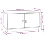 Mueble de TV de madera maciza de pino gris 80x34x40 cm de vidaXL, Muebles TV - Ref: Foro24-818232, Precio: 61,27 €, Descuento: %