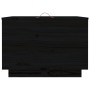 Cajas de almacenaje con tapa 3 pzas madera maciza pino negro de vidaXL, Taquillas y armarios de almacenamiento - Ref: Foro24-...