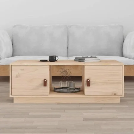 Mesa de centro de madera maciza de pino 100x50x35 cm de vidaXL, Mesas de centro - Ref: Foro24-818265, Precio: 75,20 €, Descue...