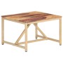 Mesa auxiliar de madera maciza 60x60x40 cm en Mesas auxiliares | Comprar online en Foru.es