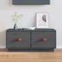 Mueble de TV de madera maciza de pino gris 80x34x35 cm de vidaXL, Muebles TV - Ref: Foro24-818242, Precio: 57,41 €, Descuento: %