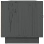 Mueble de TV de madera maciza de pino gris 80x34x35 cm de vidaXL, Muebles TV - Ref: Foro24-818242, Precio: 57,41 €, Descuento: %