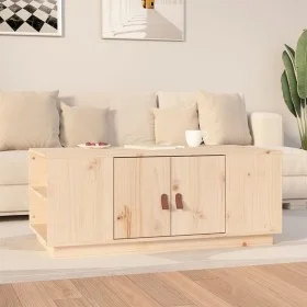 Mesa de centro de madera maciza de pino 100x50x41 cm de vidaXL, Mesas de centro - Ref: Foro24-818255, Precio: 99,28 €, Descue...