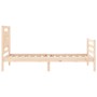 Estructura de cama con cabecero madera maciza 100x200 cm de vidaXL, Camas y somieres - Ref: Foro24-3194041, Precio: 126,18 €,...