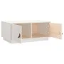 Solid white pine wood coffee table 80x50x35 cm by vidaXL, Coffee table - Ref: Foro24-818251, Price: 79,27 €, Discount: %