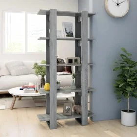 Estantería madera contrachapada gris Sonoma 80x30x160 cm de vidaXL, Librerías y estanterías - Ref: Foro24-813573, Precio: 64,...