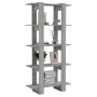 Estantería madera contrachapada gris Sonoma 80x30x160 cm de vidaXL, Librerías y estanterías - Ref: Foro24-813573, Precio: 64,...