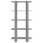 Estantería madera contrachapada gris Sonoma 80x30x160 cm de vidaXL, Librerías y estanterías - Ref: Foro24-813573, Precio: 64,...