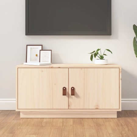 Mueble de TV de madera maciza de pino 80x34x40 cm de vidaXL, Muebles TV - Ref: Foro24-818230, Precio: 70,33 €, Descuento: %