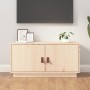 Mueble de TV de madera maciza de pino 80x34x40 cm de vidaXL, Muebles TV - Ref: Foro24-818230, Precio: 70,33 €, Descuento: %