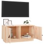 Mueble de TV de madera maciza de pino 80x34x40 cm de vidaXL, Muebles TV - Ref: Foro24-818230, Precio: 70,33 €, Descuento: %