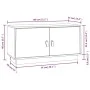 Mueble de TV de madera maciza de pino 80x34x40 cm de vidaXL, Muebles TV - Ref: Foro24-818230, Precio: 69,14 €, Descuento: %