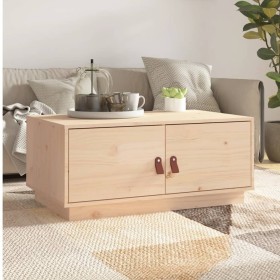 Mesa de centro de madera maciza de pino 80x50x35 cm de vidaXL, Mesas de centro - Ref: Foro24-818250, Precio: 67,69 €, Descuen...