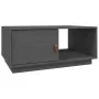 Mesa de centro de madera maciza de pino gris 80x50x35,5 cm de vidaXL, Mesas de centro - Ref: Foro24-818262, Precio: 60,20 €, ...