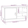 Mueble de TV de madera maciza de pino blanco 70x34x40 cm de vidaXL, Muebles TV - Ref: Foro24-818236, Precio: 65,91 €, Descuen...