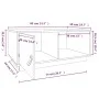 Mesa de centro de madera maciza de pino gris 80x50x35,5 cm de vidaXL, Mesas de centro - Ref: Foro24-818262, Precio: 60,20 €, ...