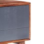 Mueble para TV madera maciza gris 140x30x35 cm en Muebles TV | Comprar online en Foru.es