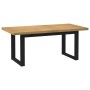 Mesa de comedor "NOAIN" patas U madera maciza pino 180x90x75 cm en Mesas de comedor | Comprar online en Foru.es