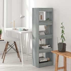 Estantería/divisor de espacios gris Sonoma 40x30x135 cm de vidaXL, Librerías y estanterías - Ref: Foro24-813591, Precio: 49,8...
